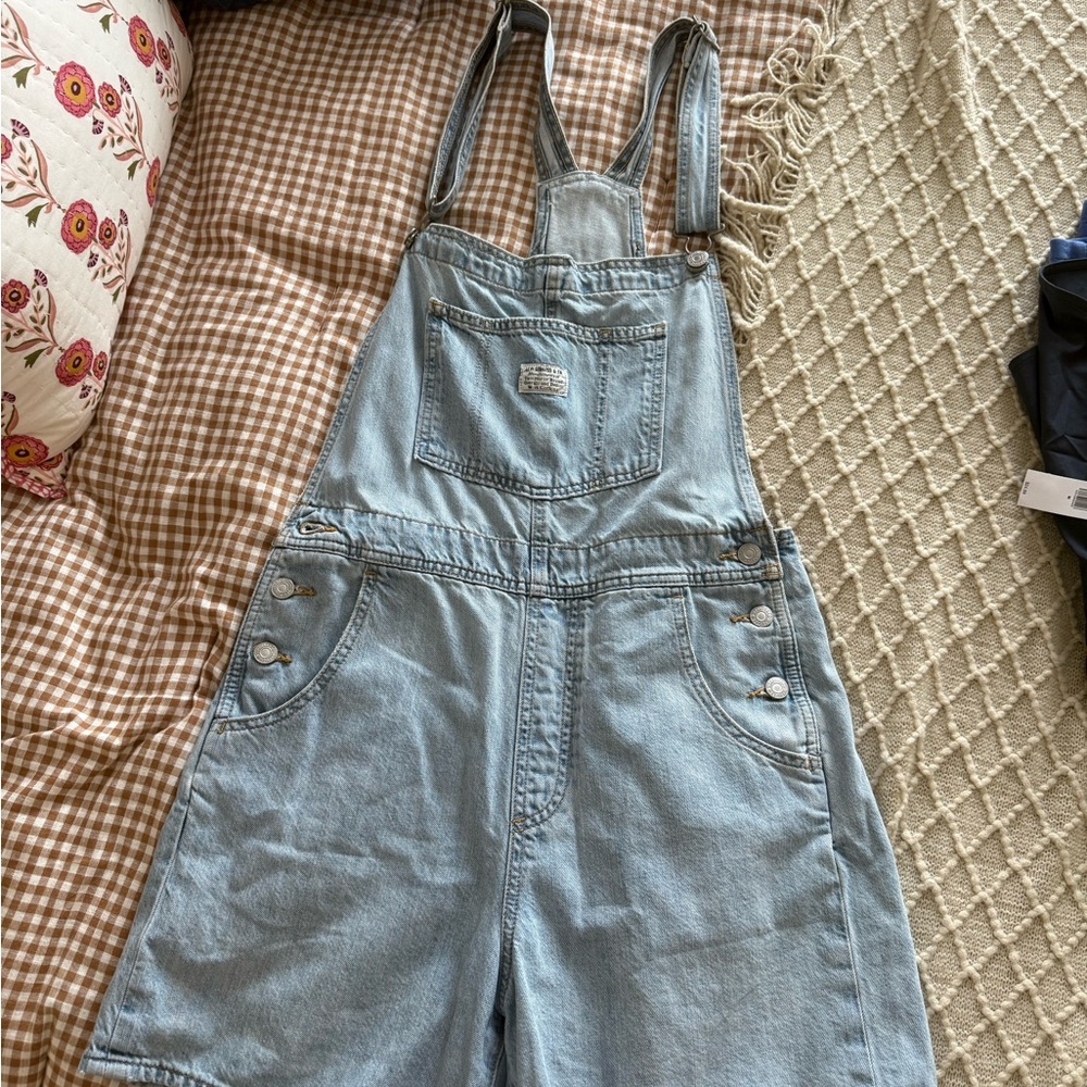Levi Blue Denim Overalls